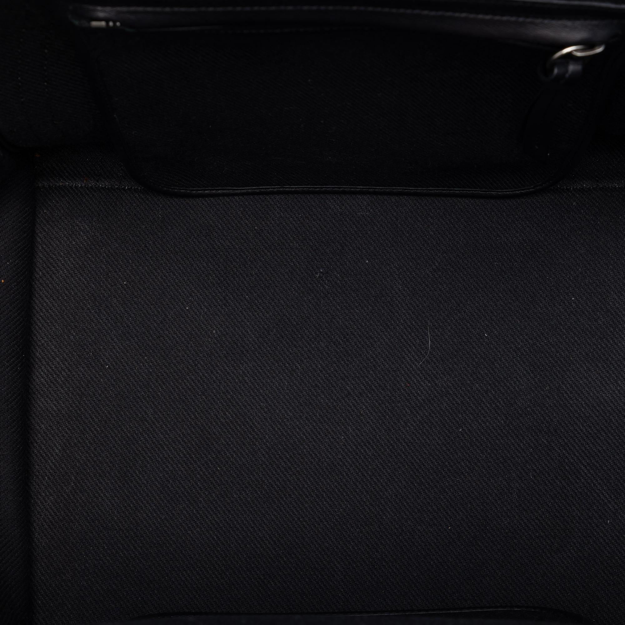 Celine Medium Striped Canvas and Cotton Phantom Luggage Tote