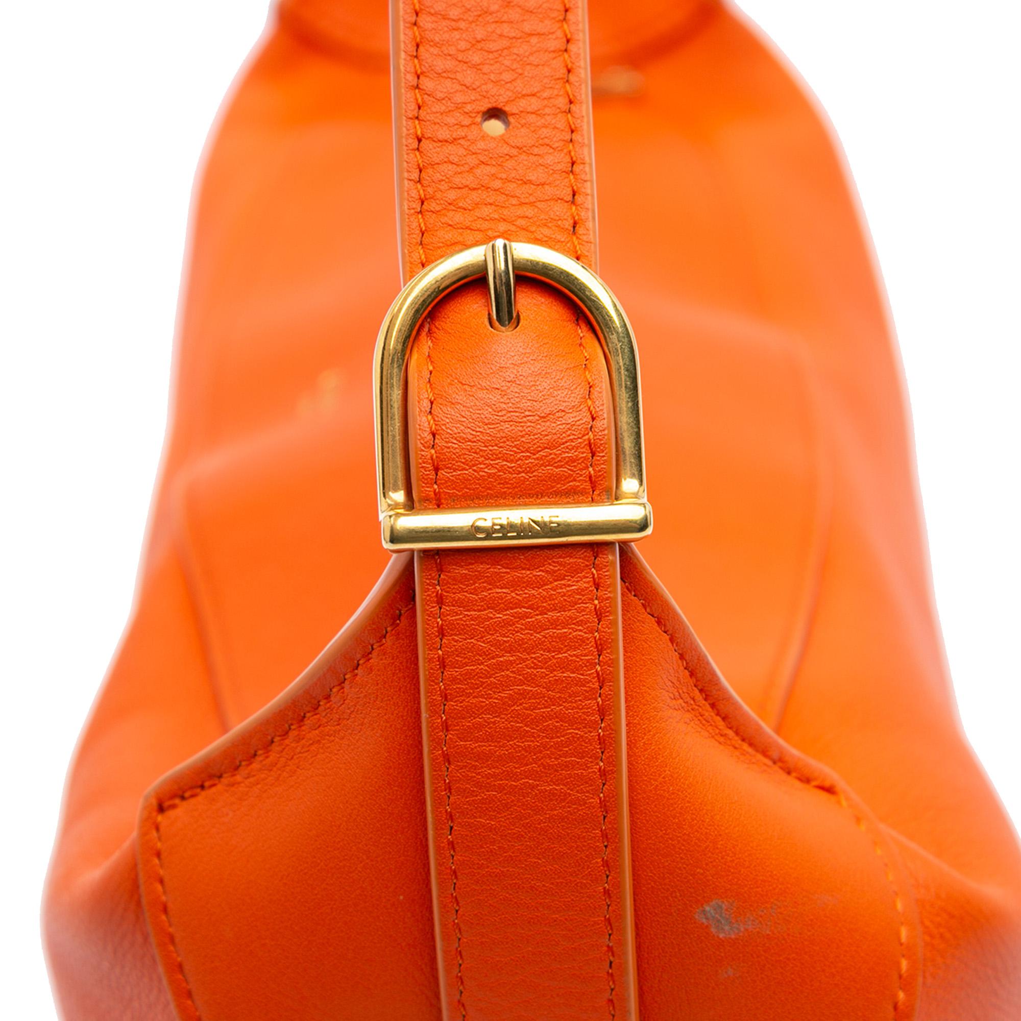 Celine Medium Supple Grained Calfskin Romy Shoulder Bag