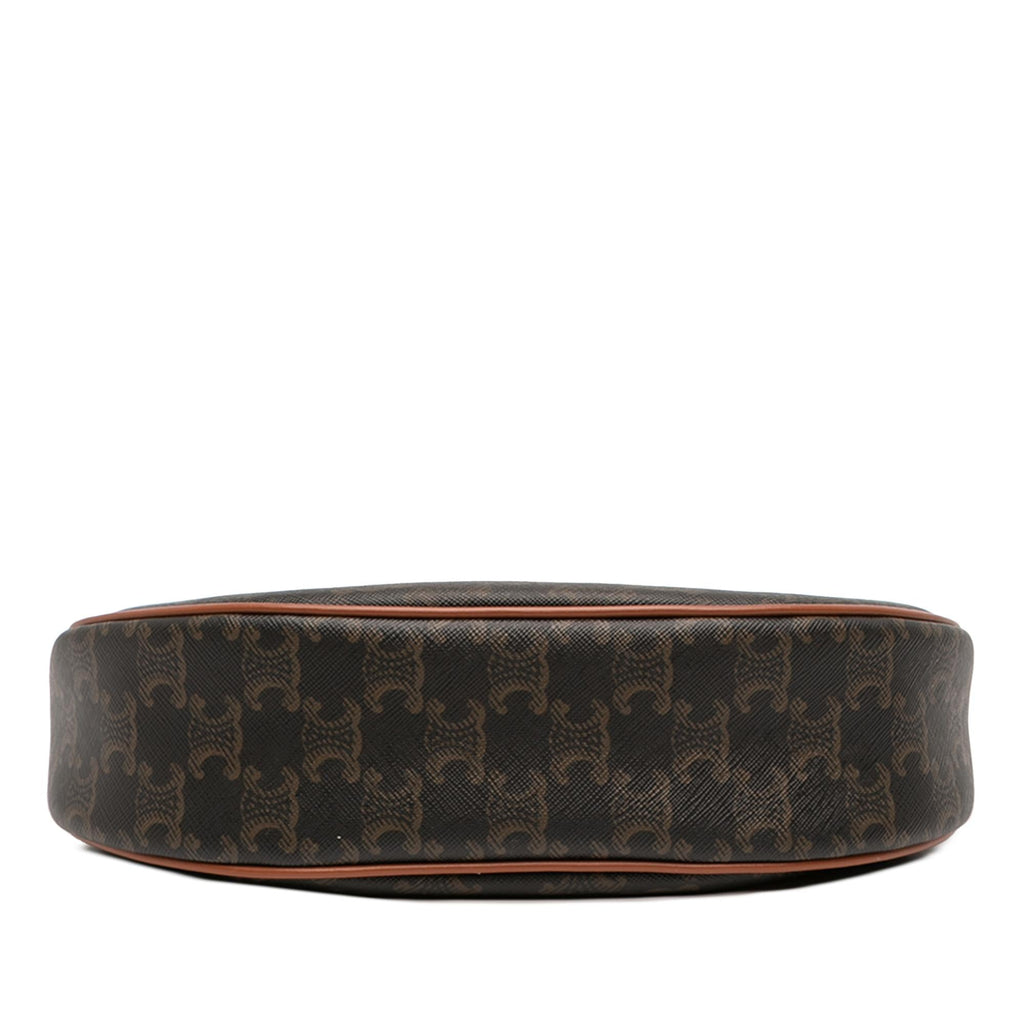 Celine Medium Triomphe Coated Canvas Ava Triomphe Shoulder Bag