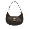 Celine Medium Triomphe Coated Canvas Ava Triomphe Shoulder Bag
