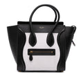 Celine Micro Bicolor Leather Luggage Tote