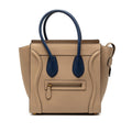 Celine Micro Bicolor Leather Luggage Tote