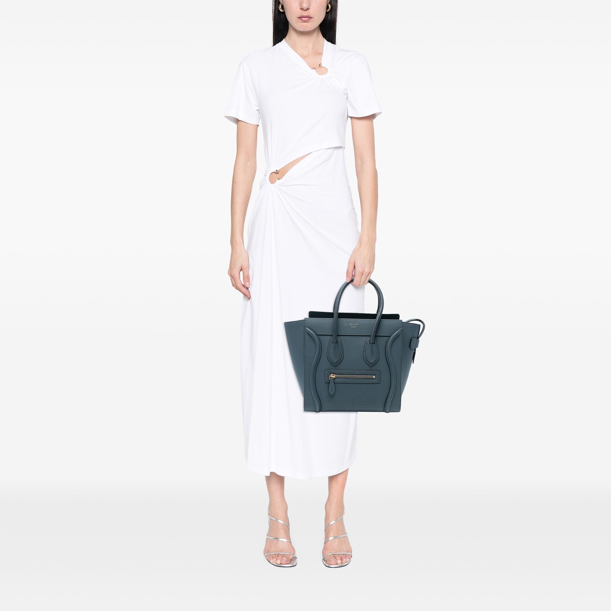 Celine Micro Calfskin Luggage Tote