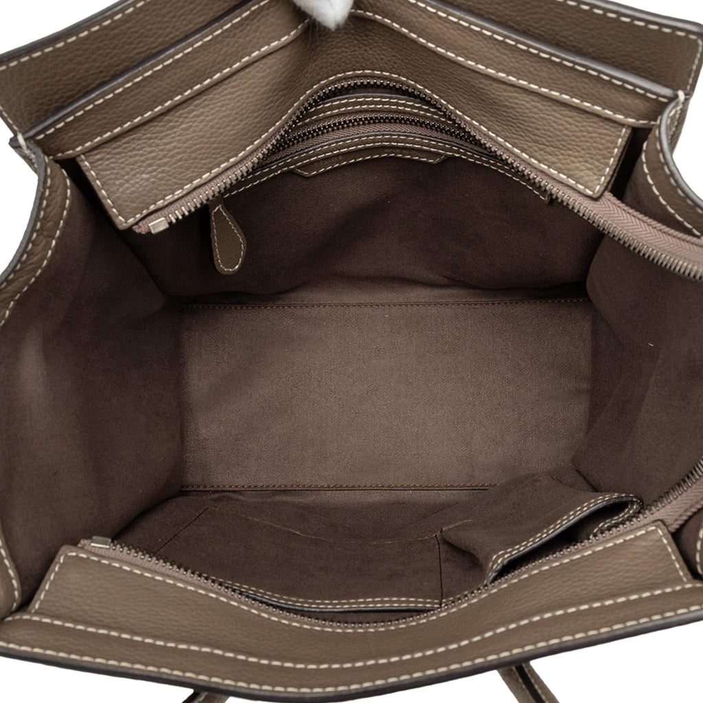 Celine Micro Drummed Calfskin Luggage Tote