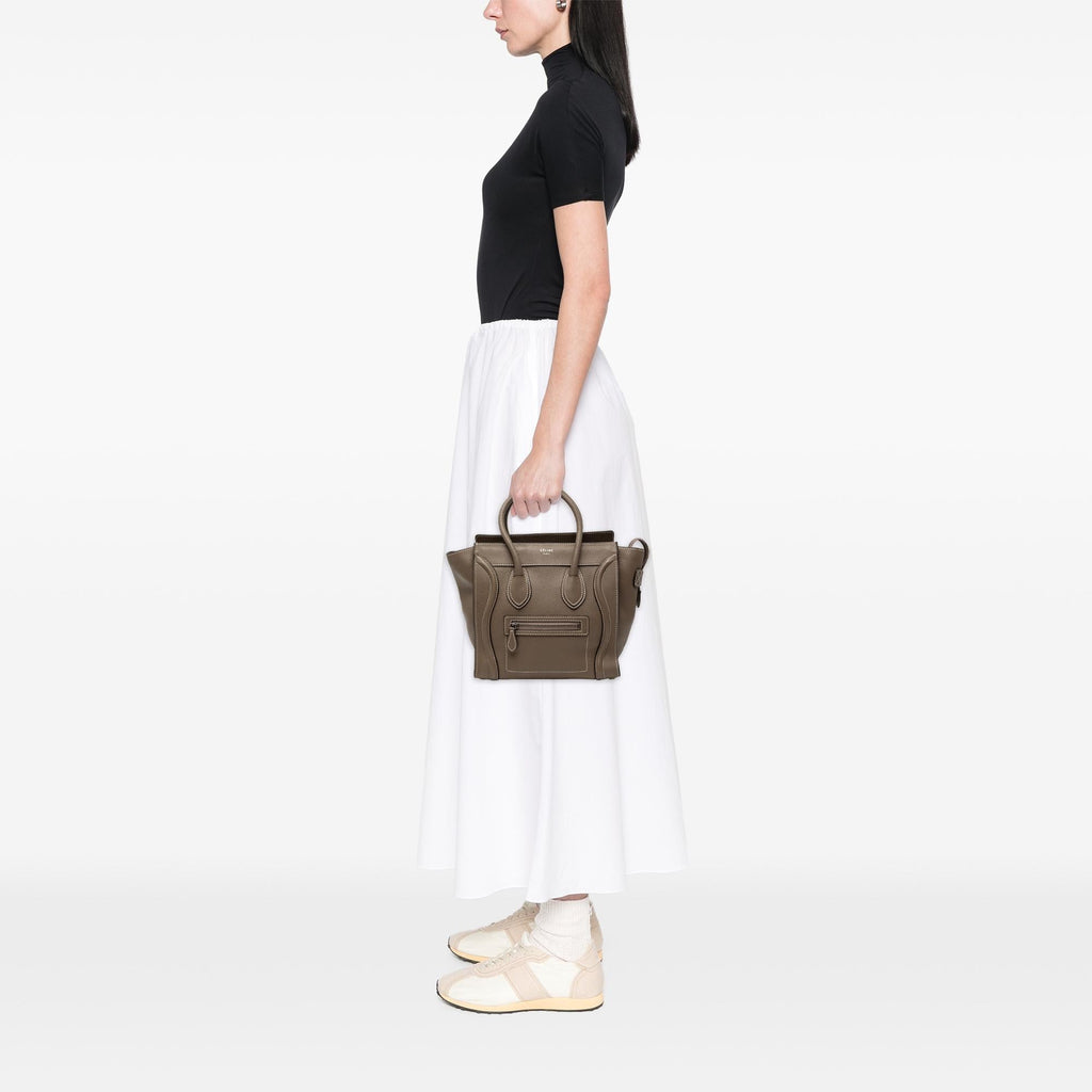 Celine Micro Drummed Calfskin Luggage Tote