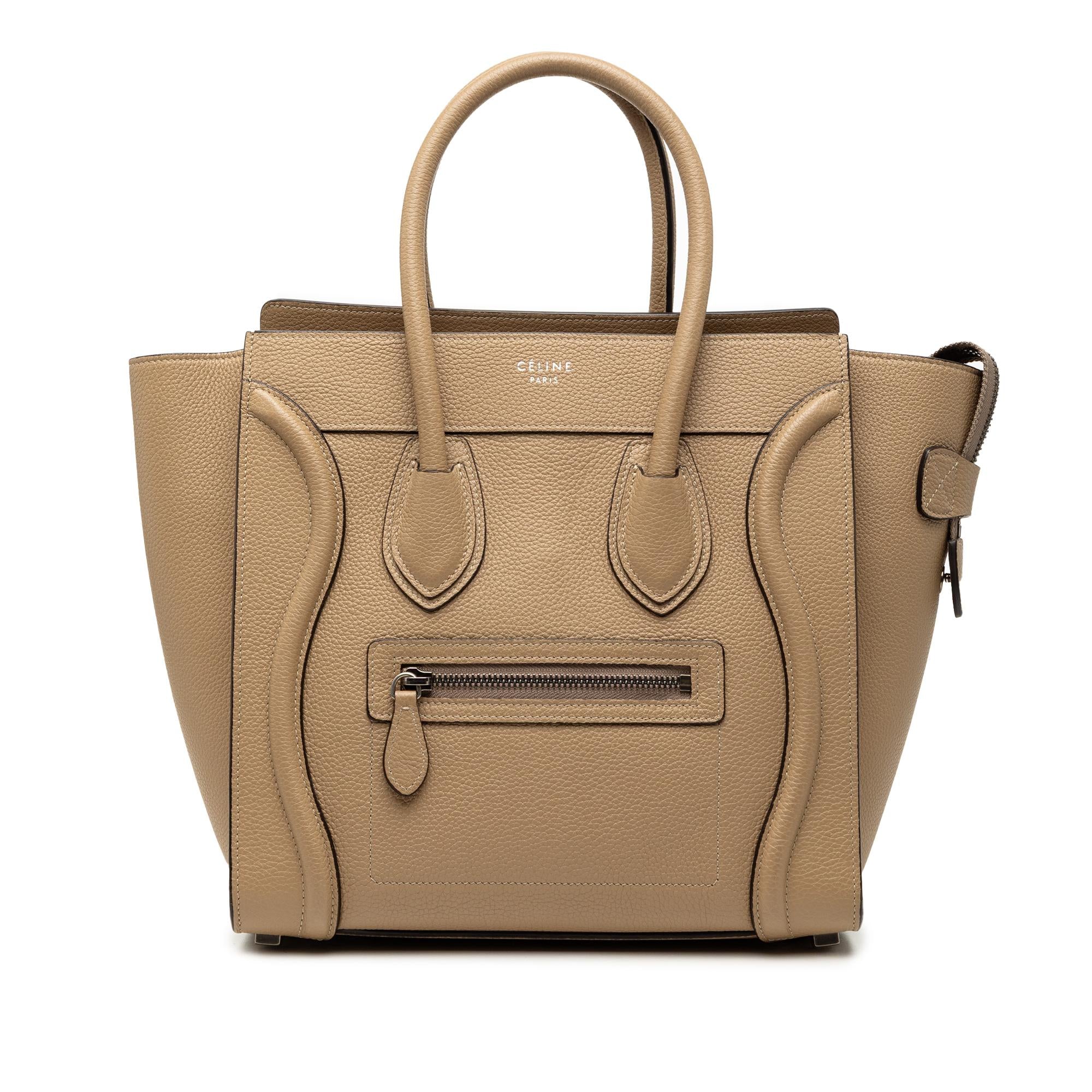 Celine Micro Drummed Calfskin Luggage Tote