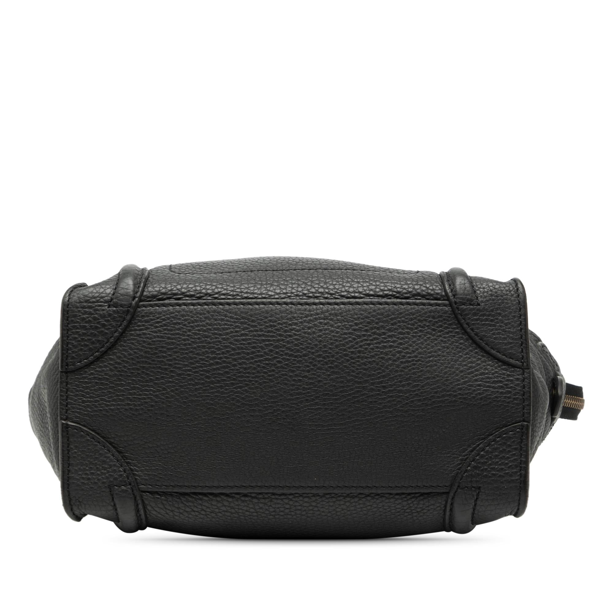 Celine Micro Drummed Calfskin Luggage Tote