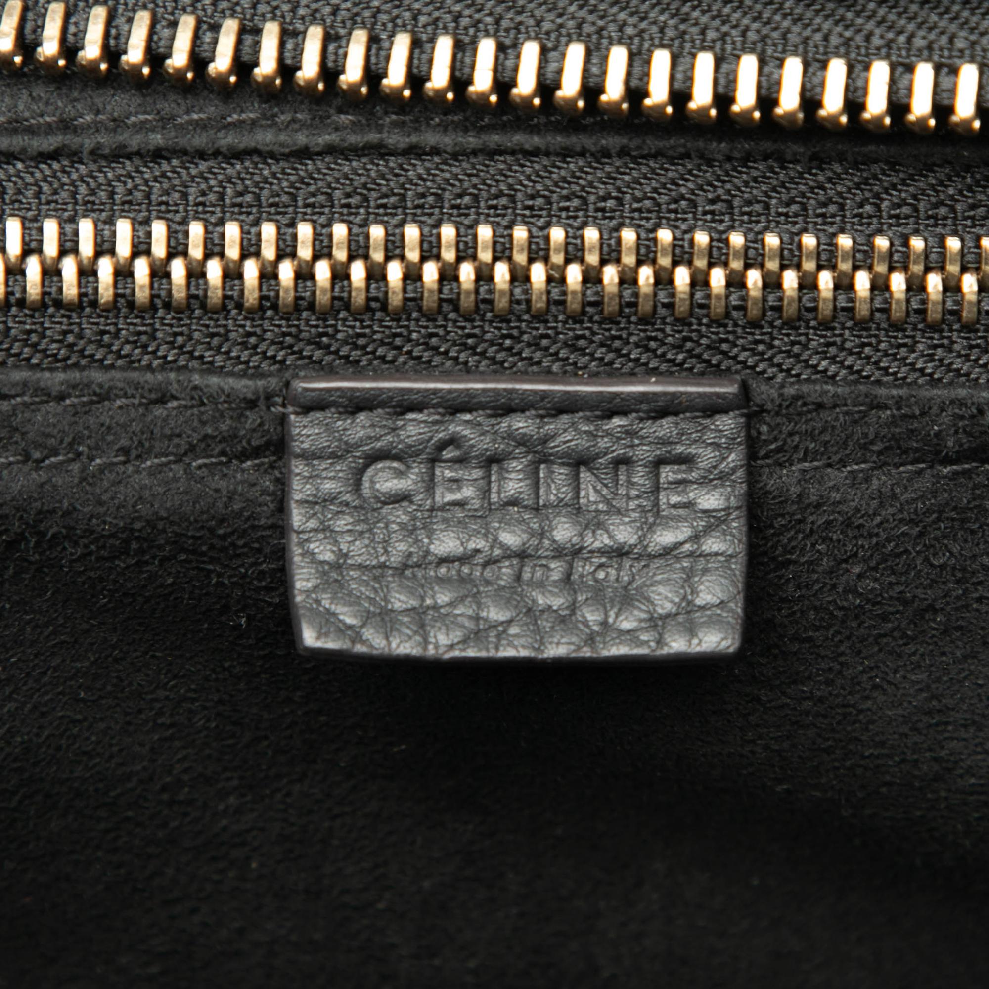 Celine Micro Drummed Calfskin Luggage Tote