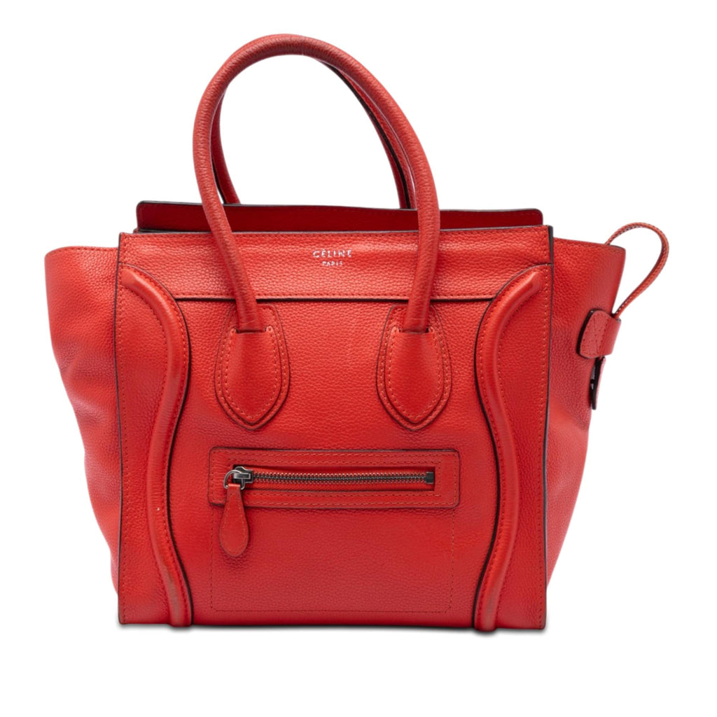 Celine Micro Leather Luggage Tote