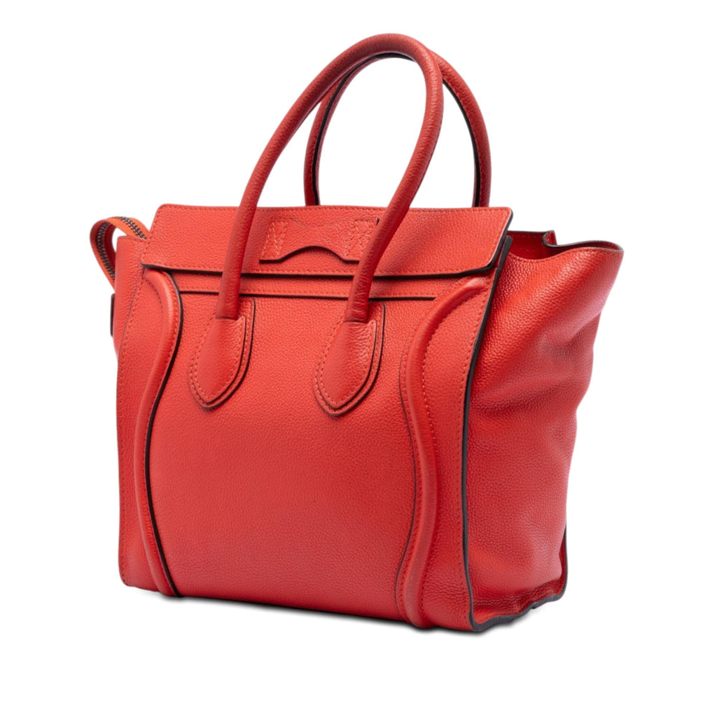 Celine Micro Leather Luggage Tote