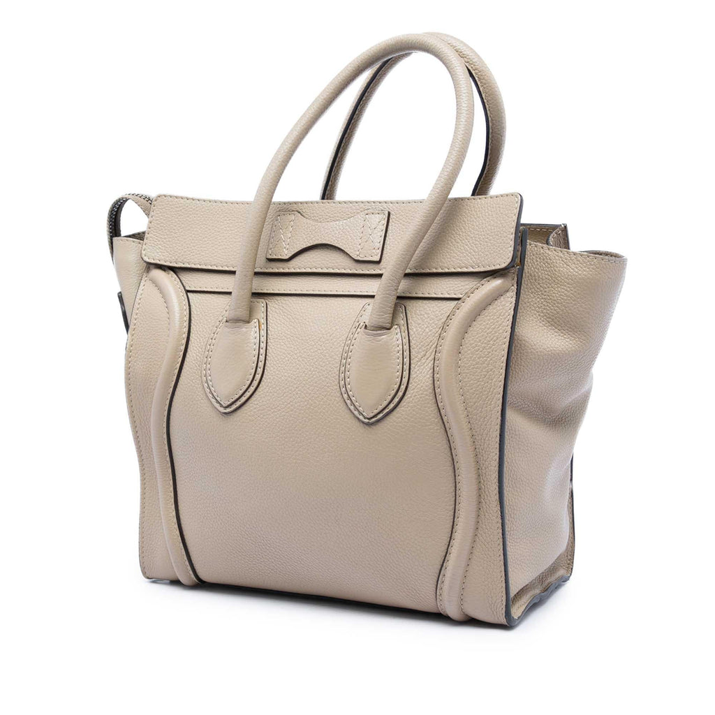 Celine Micro Leather Luggage Tote