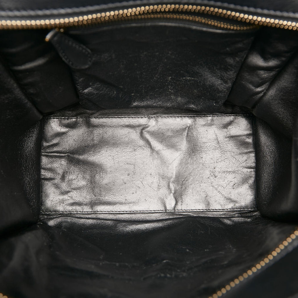 Celine Micro Luggage Tote Leather Handbag (SHG-36197)