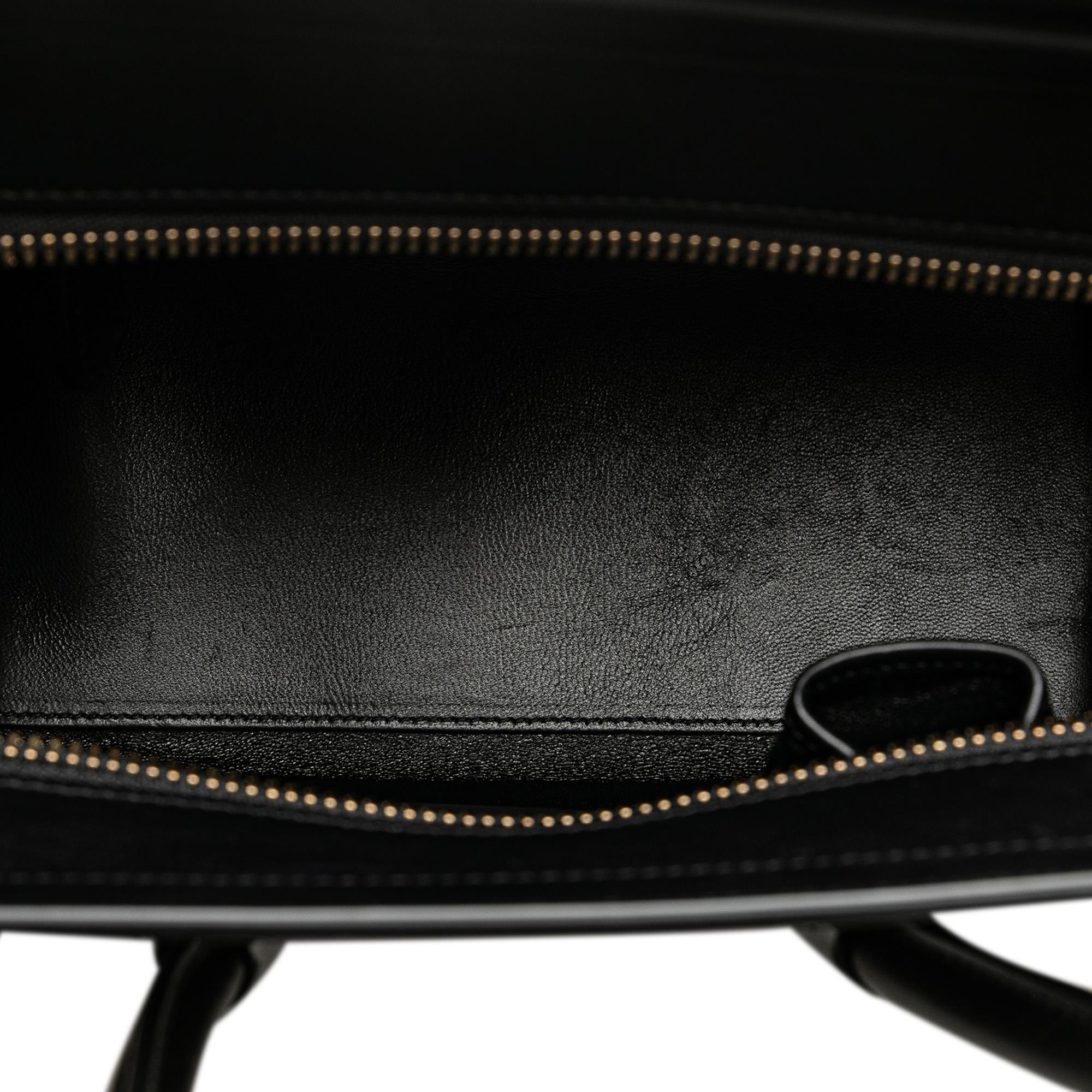 Celine Micro Tricolor Calfskin Luggage Tote