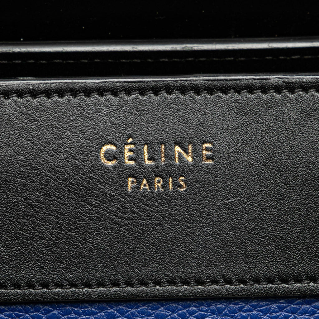 Celine Micro Tricolor Leather Luggage Tote