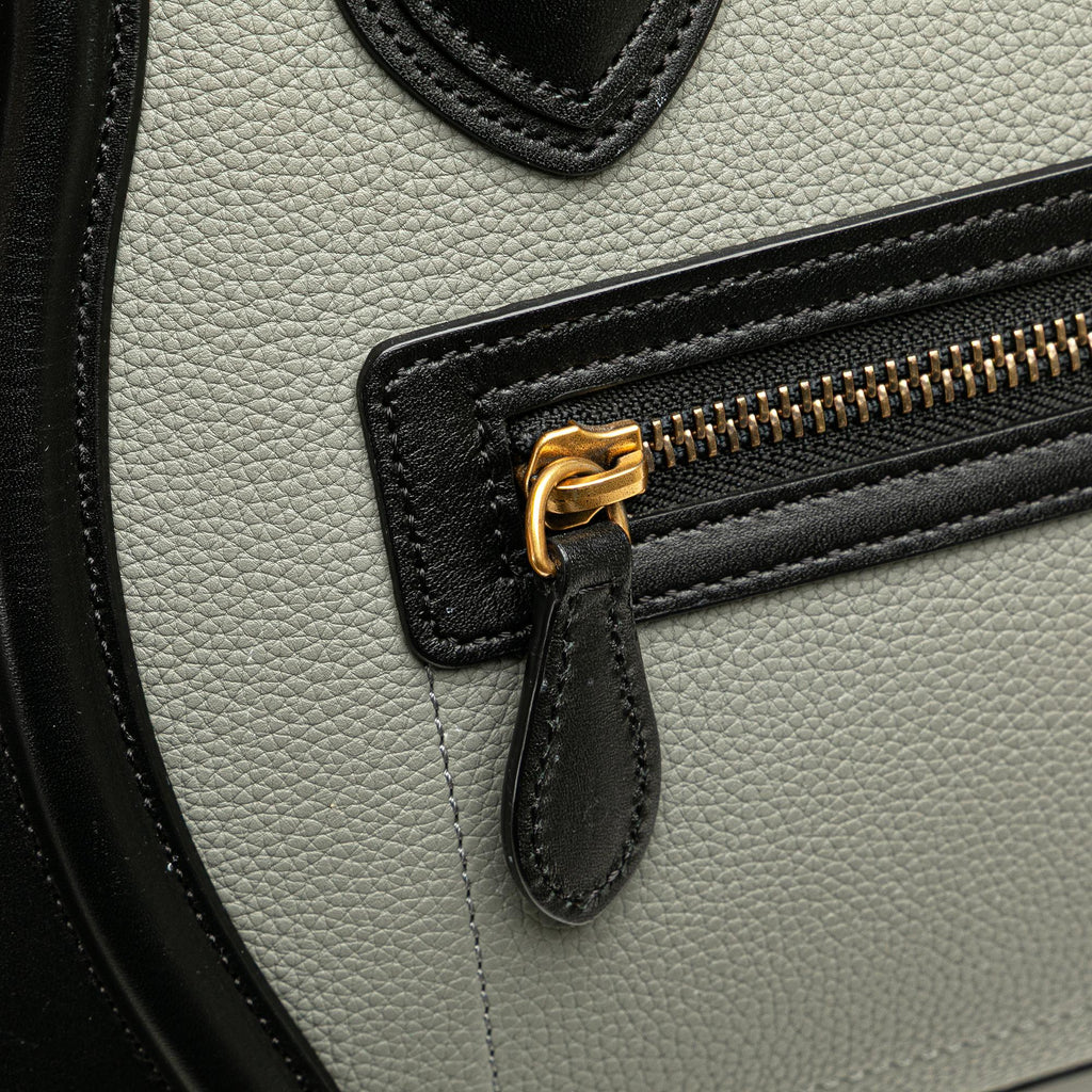 Celine Micro Tricolor Leather Luggage Tote