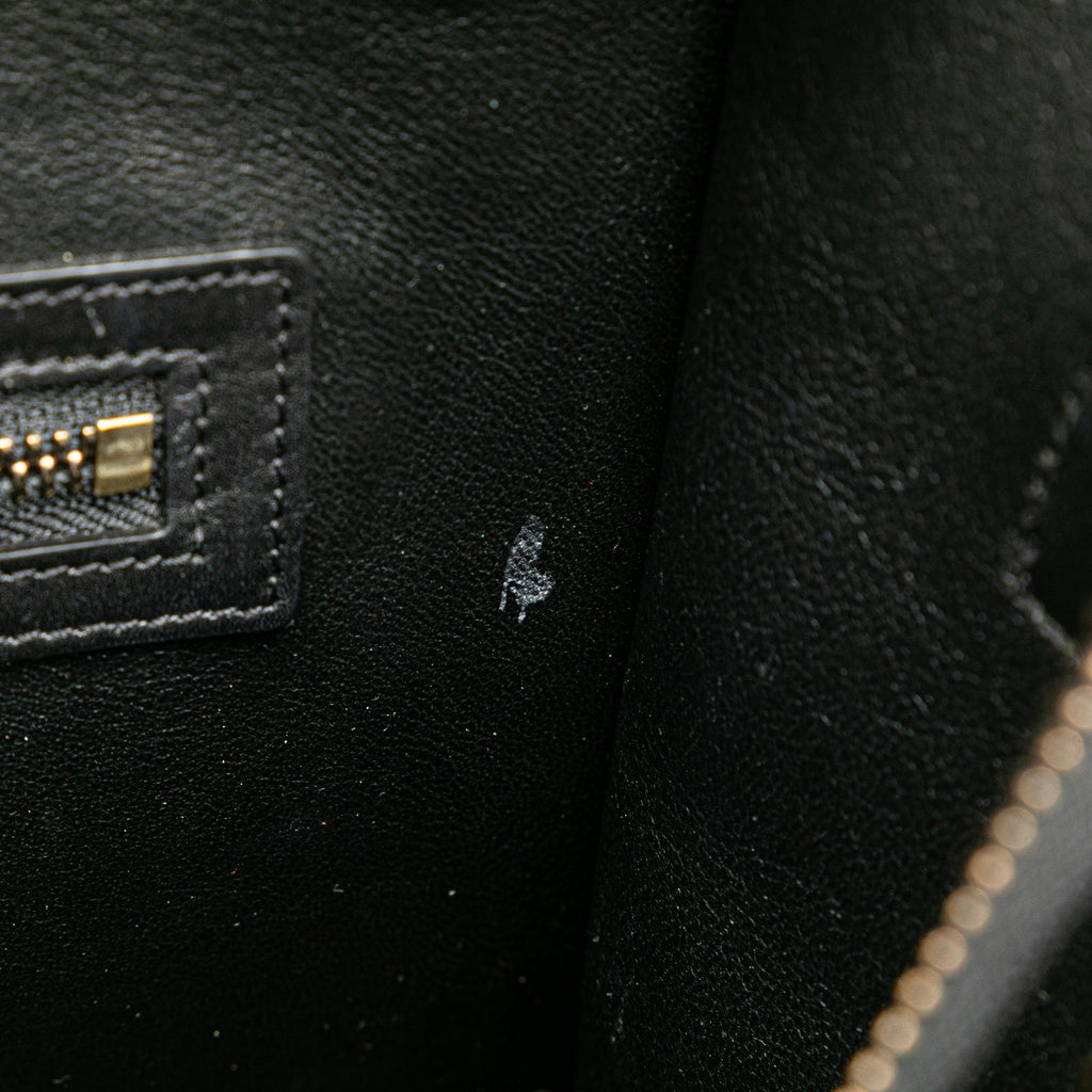 Celine Micro Tricolor Leather Luggage Tote