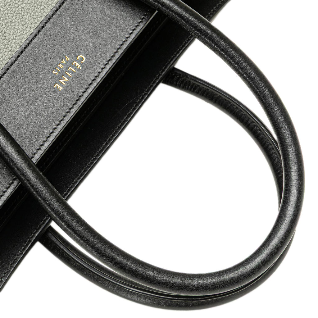 Celine Micro Tricolor Leather Luggage Tote