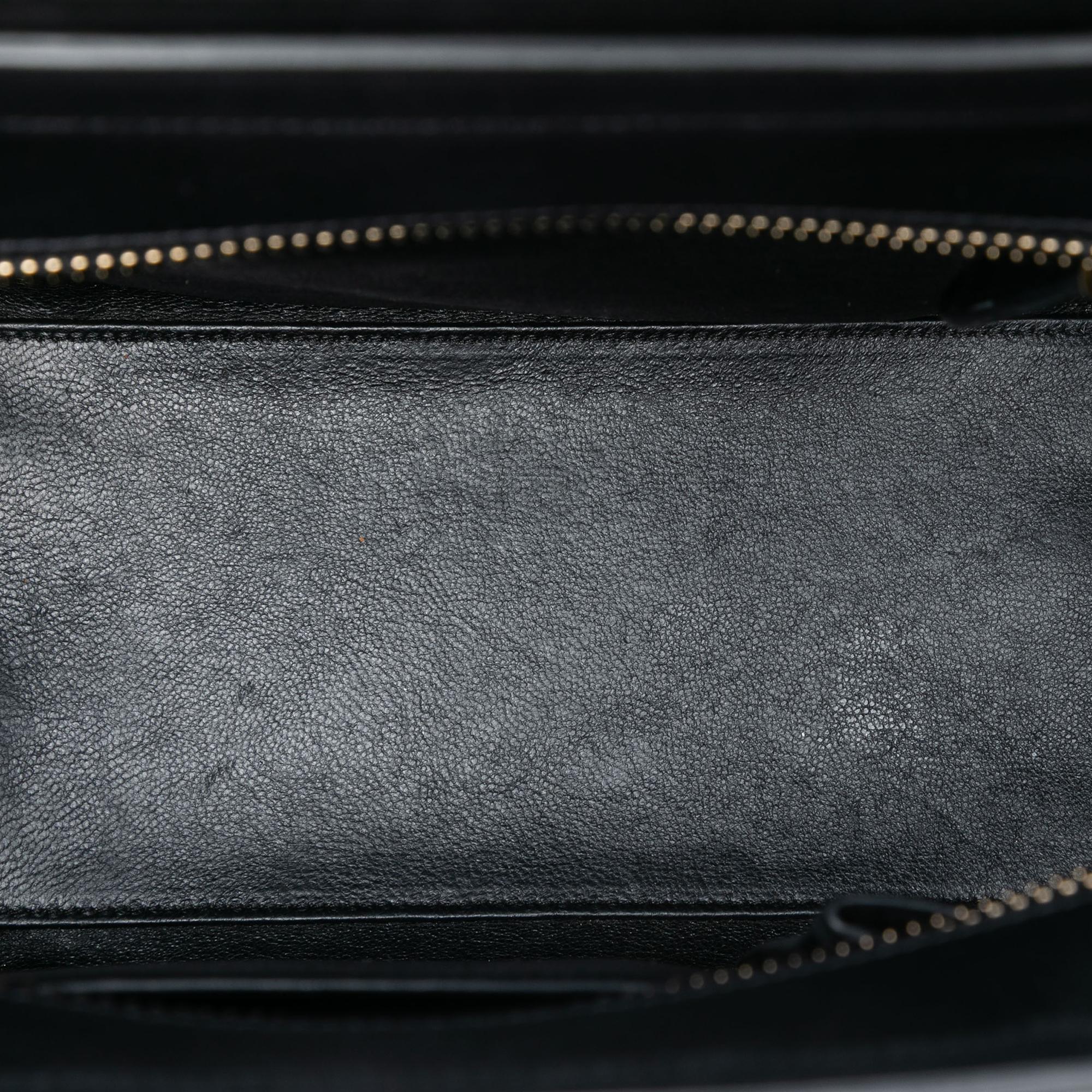 Celine Micro Tricolor Leather Luggage Tote