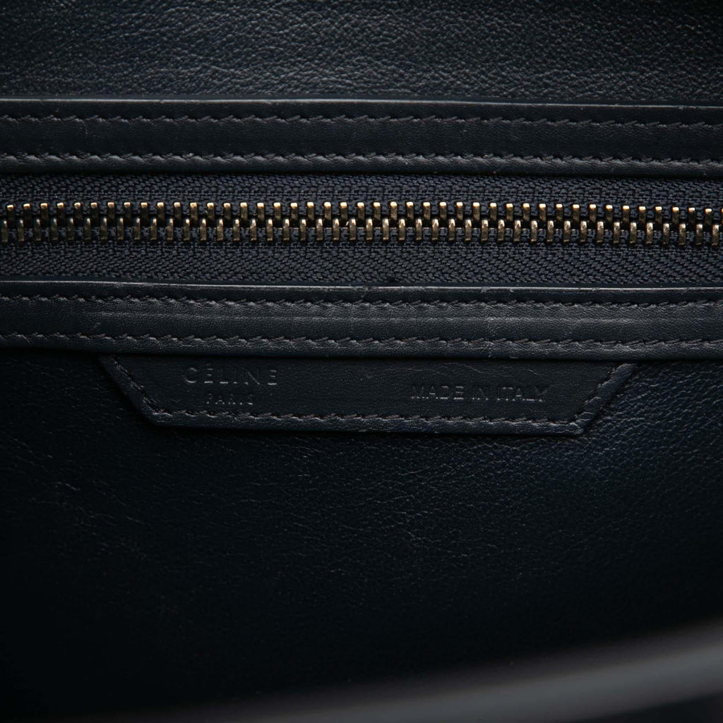 Celine Micro Tricolor Leather Luggage Tote