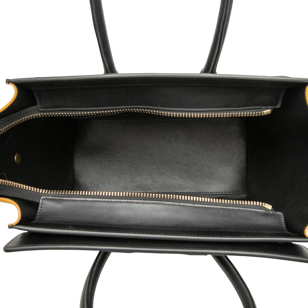 Celine Micro Tricolor Leather Luggage Tote