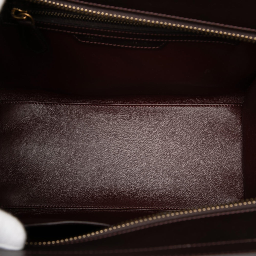 Celine Micro Tricolor Leather Luggage Tote