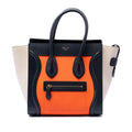 Celine Micro Tricolor Leather Luggage Tote