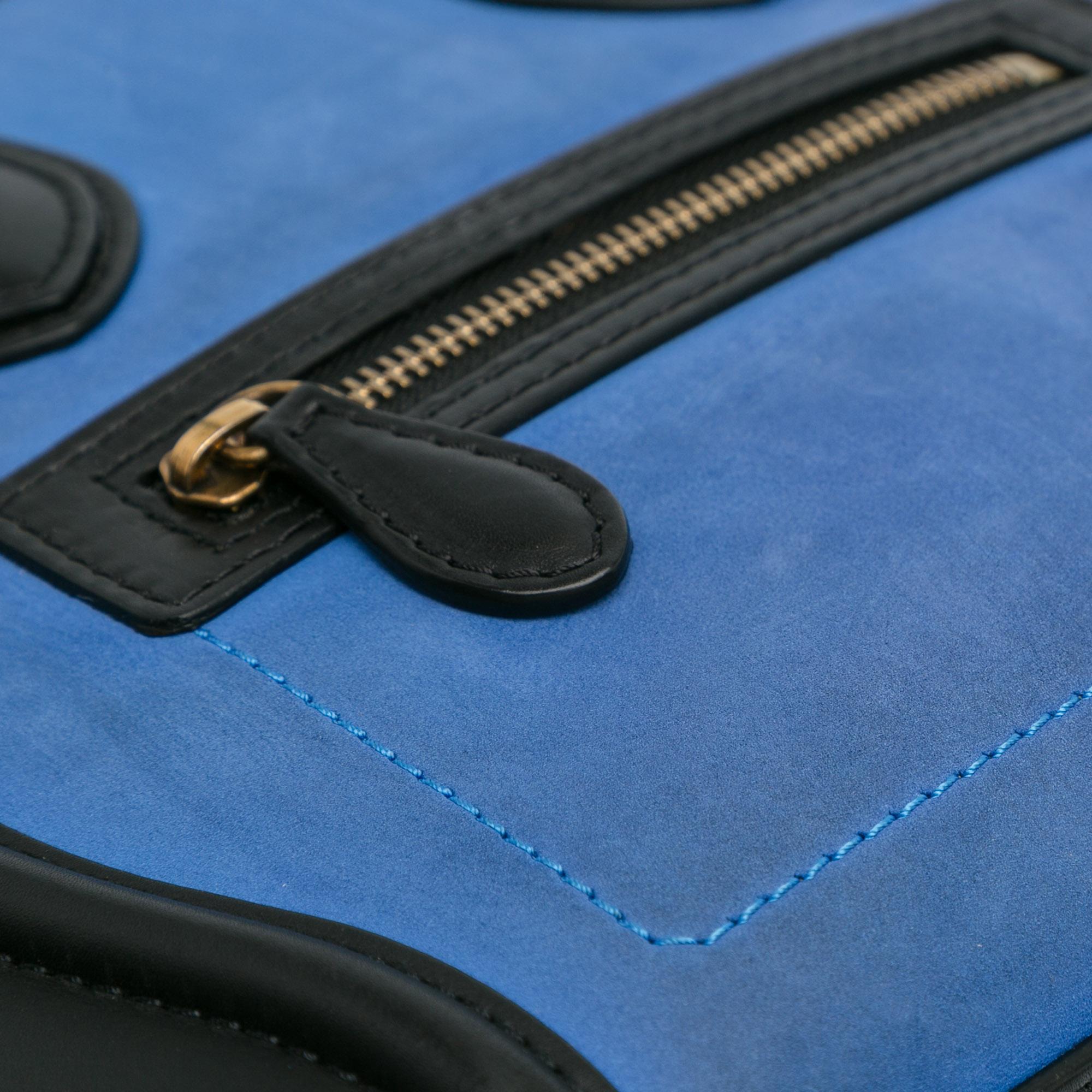 Celine Micro Tricolor Luggage Tote (SHG-oH1S4a)