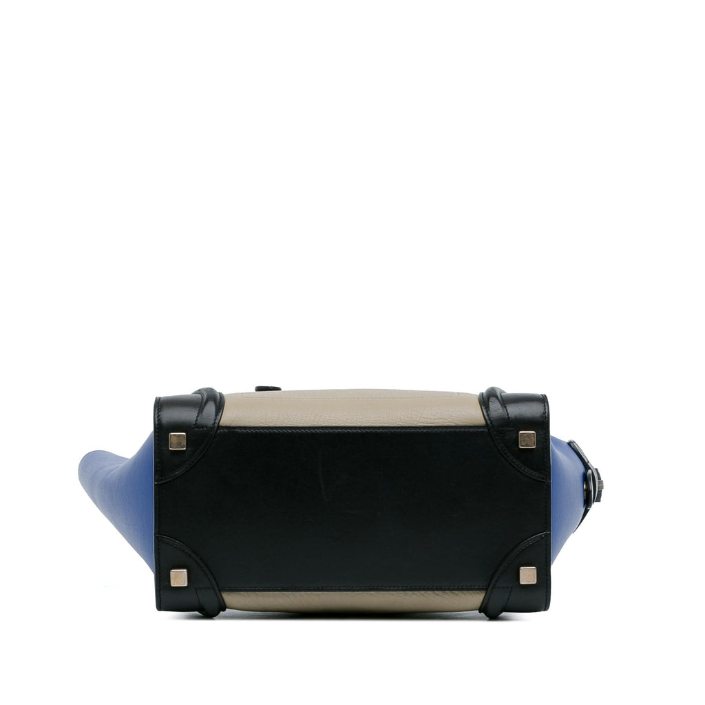 Celine Micro Tricolor Luggage Tote (SHG-d2EgSk)