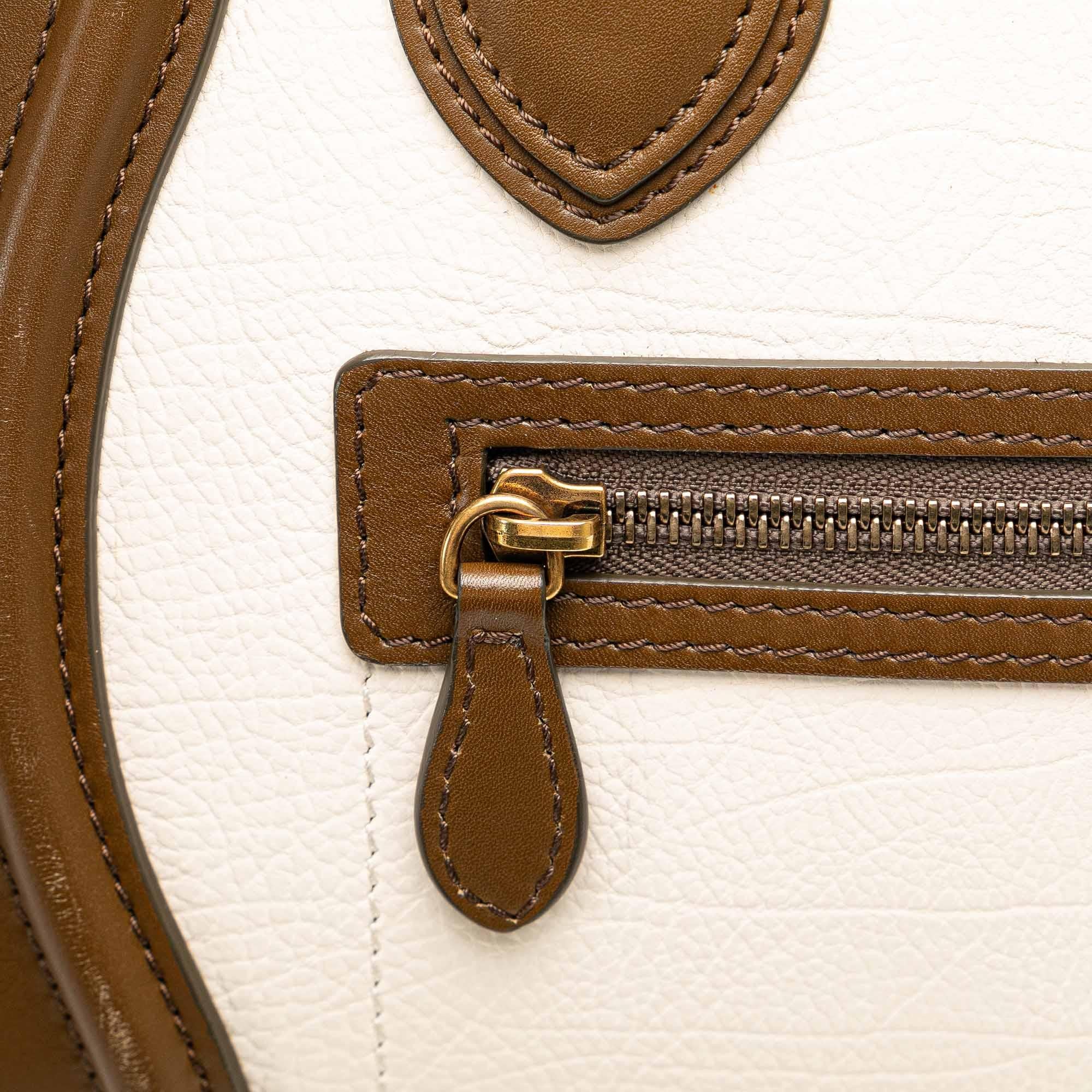 Celine Micro Tricolor Luggage Tote (SHG-WpyFnh)