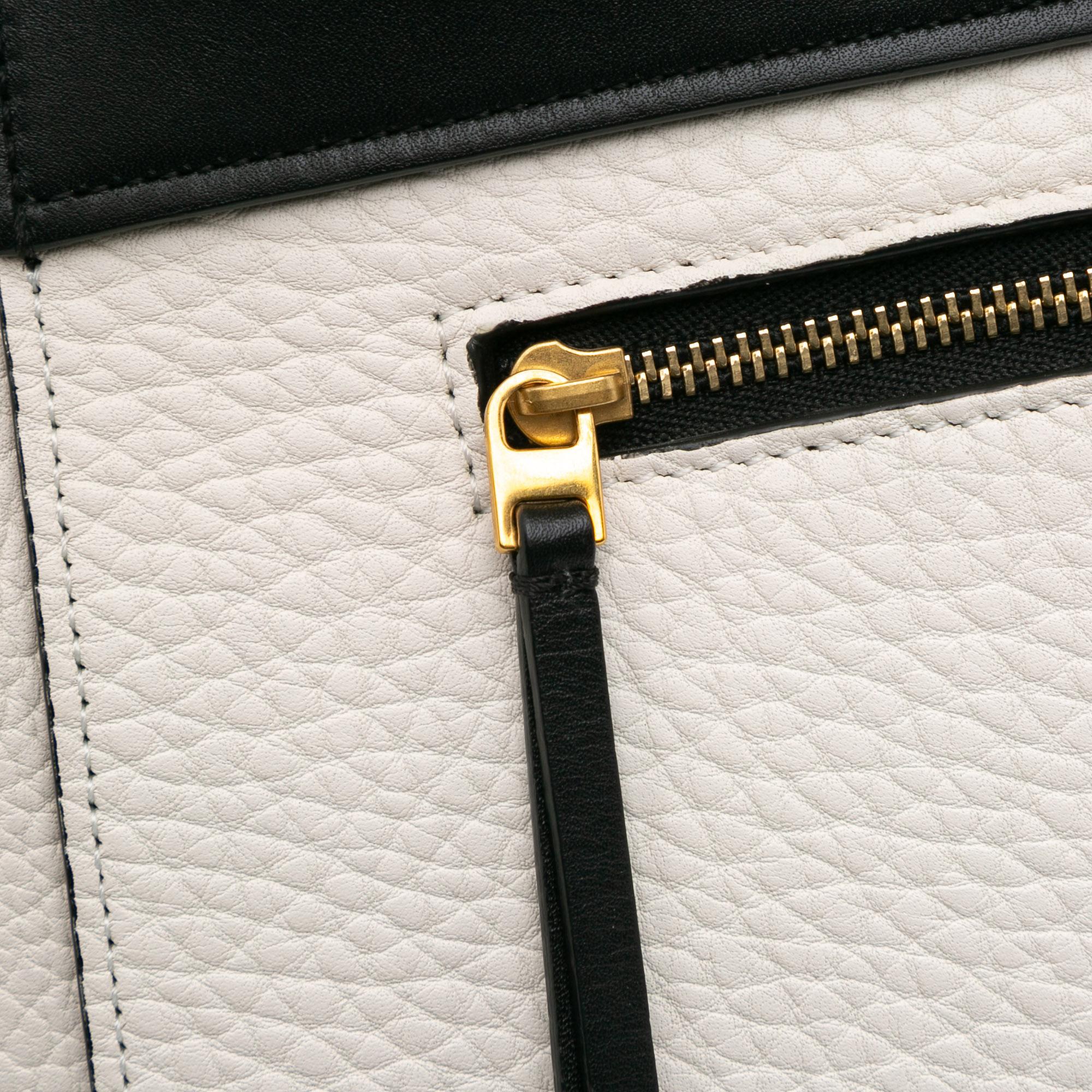Celine Mini Bicolor Leather Belt Satchel