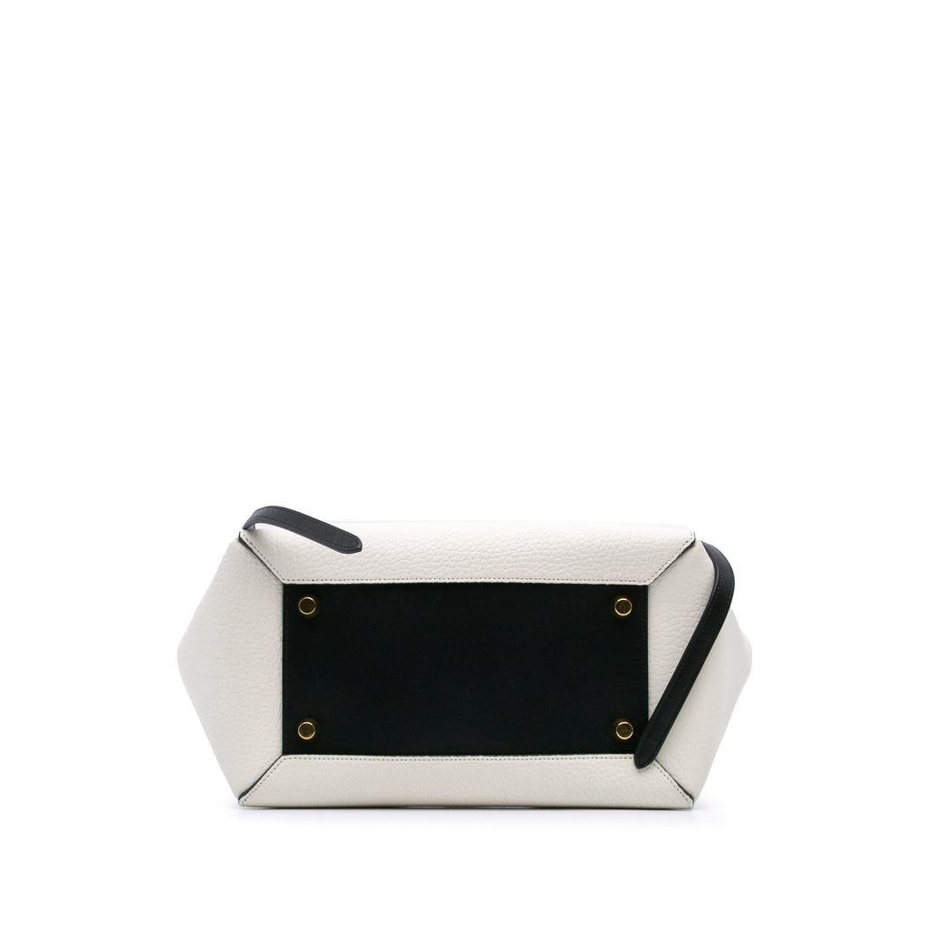 Celine Mini Bicolor Leather Belt Satchel