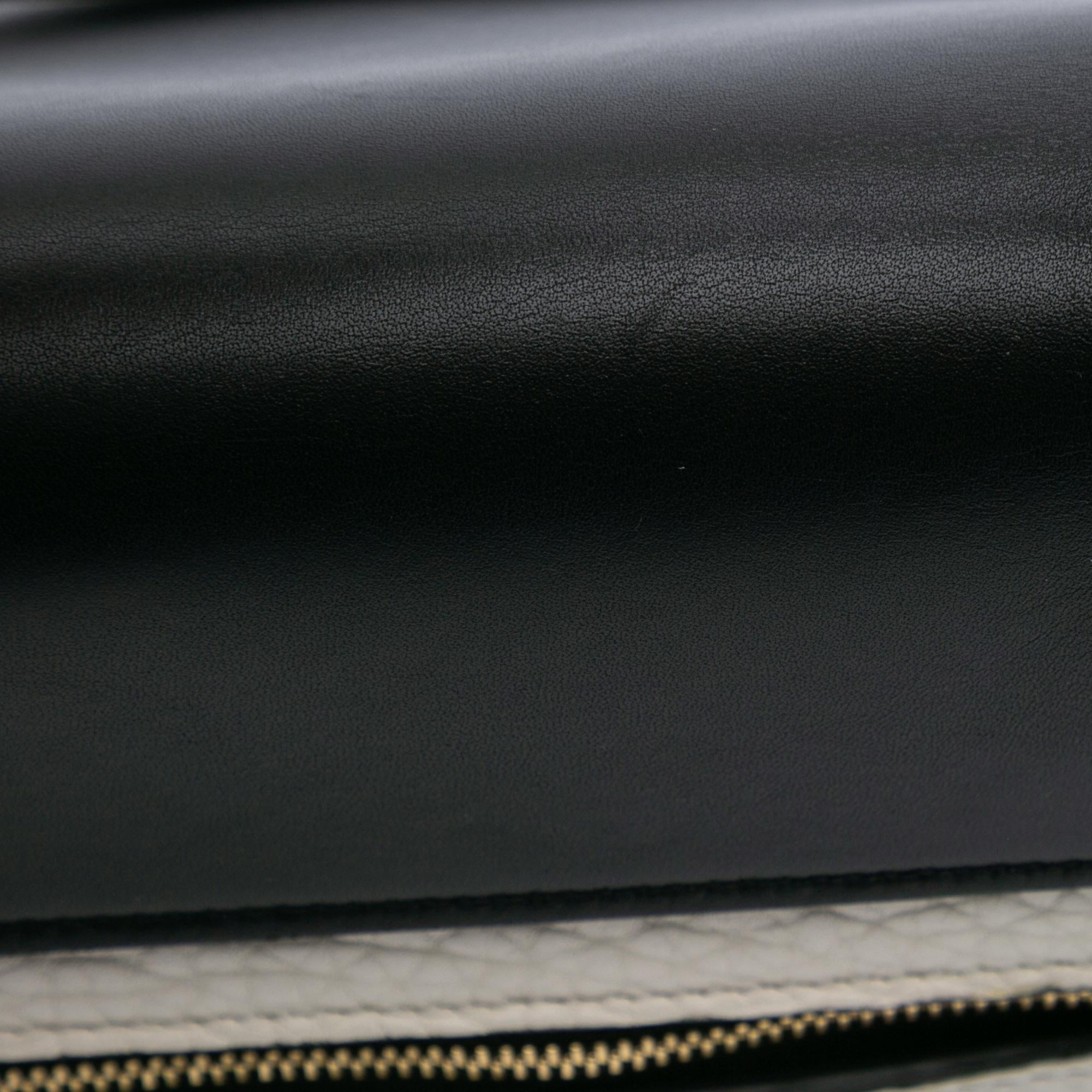 Celine Mini Bicolor Leather Belt Satchel