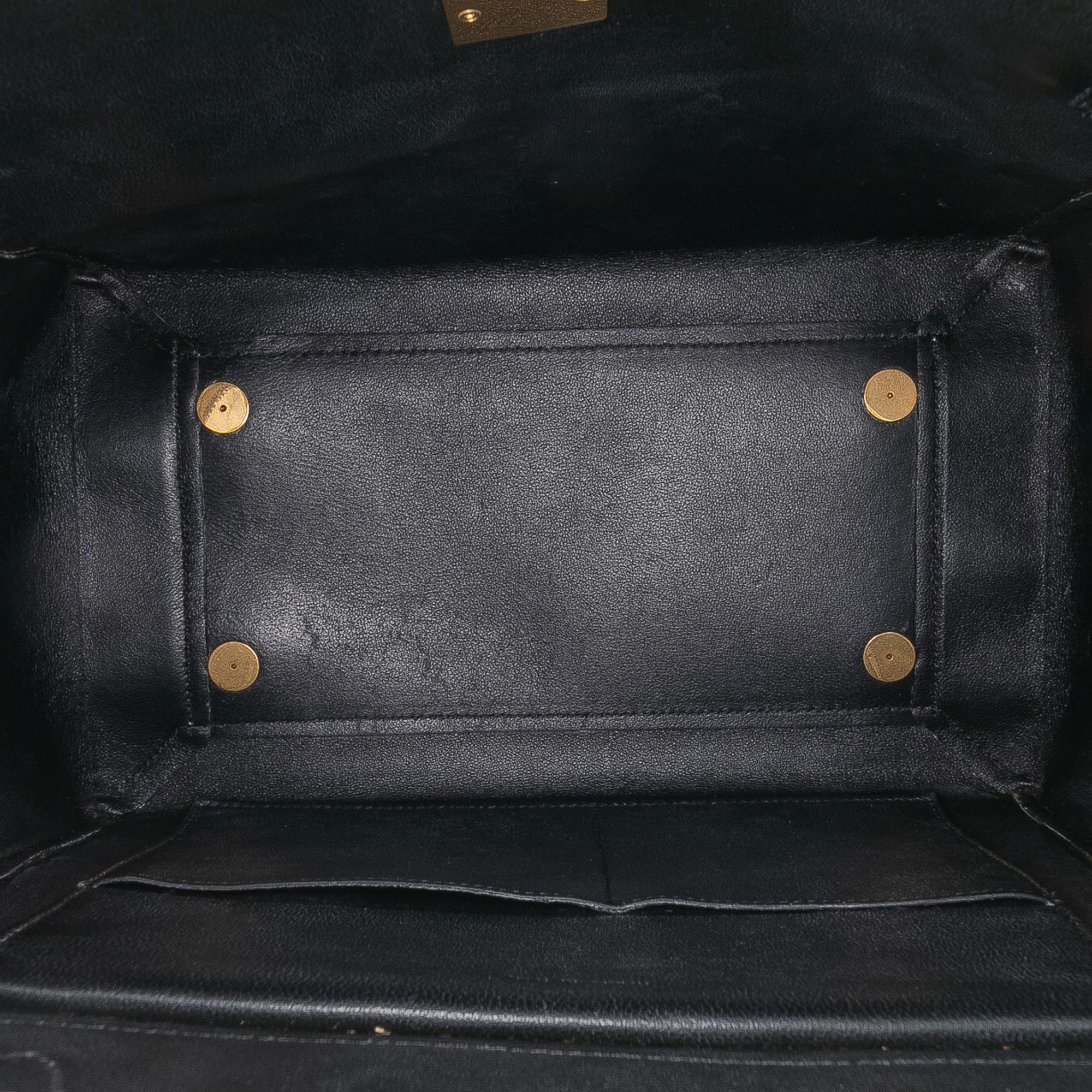Celine Mini Bicolor Leather Belt Satchel