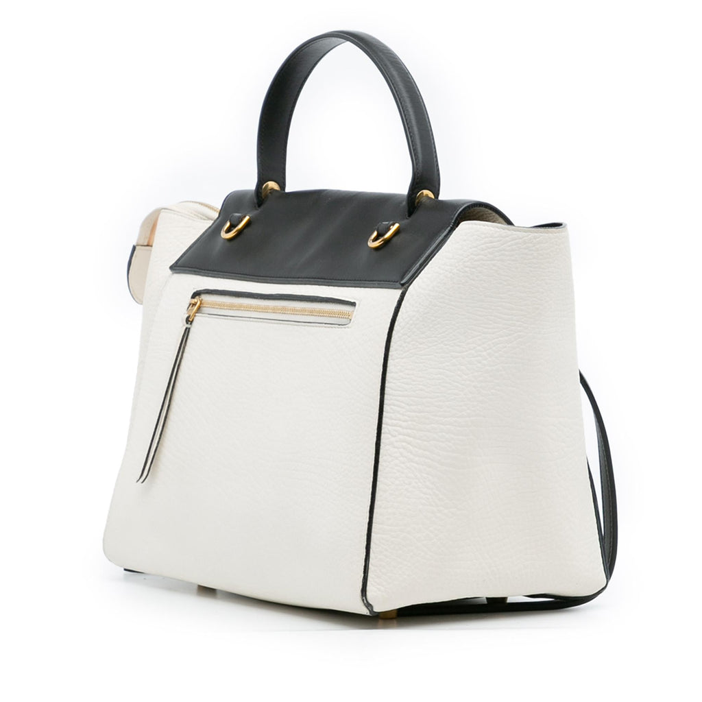 Celine Mini Bicolor Leather Belt Satchel