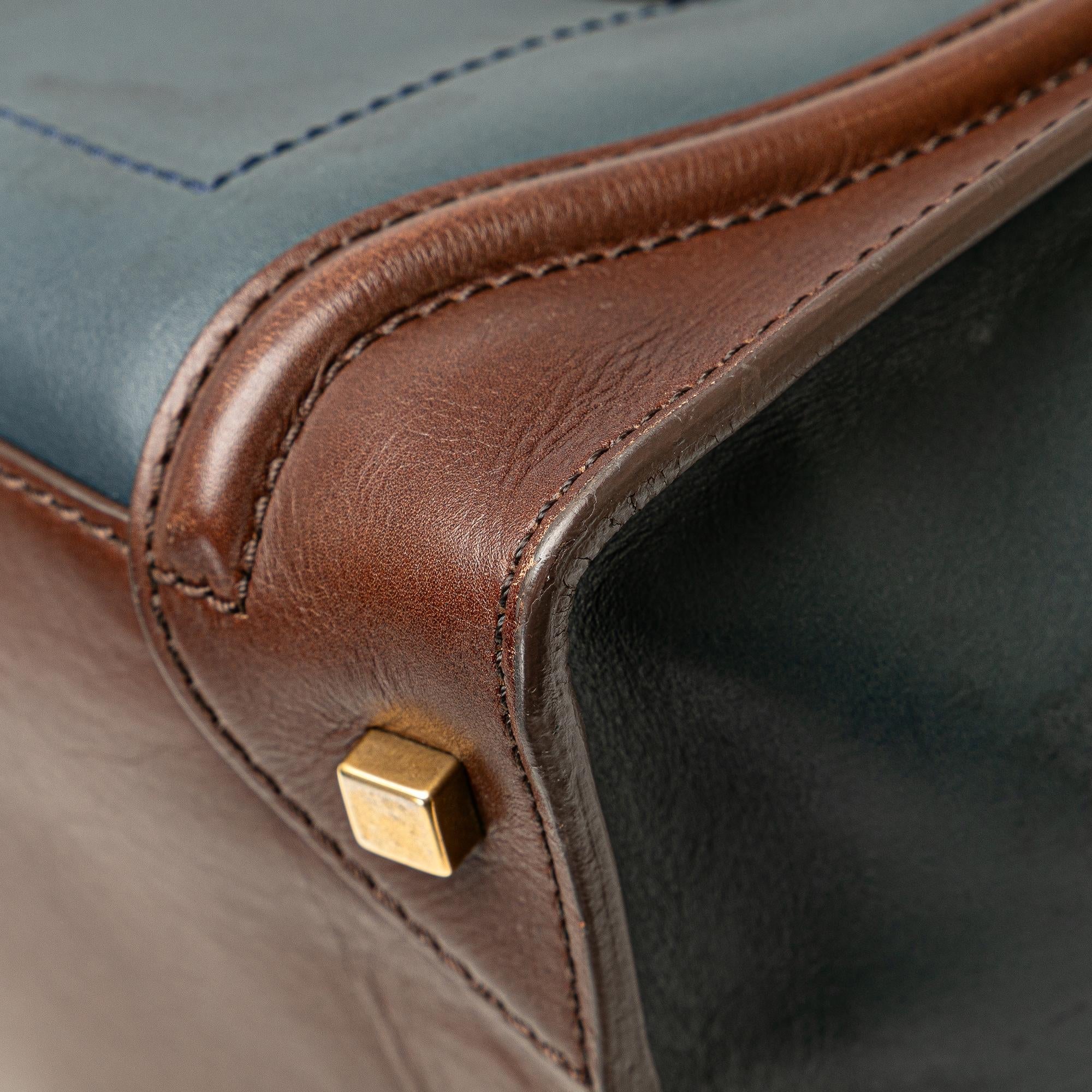 Celine Mini Bicolor Luggage Tote (SHG-i9m4lX)