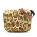 Celine Mini Calfskin Leopard Print Claude Crossbody