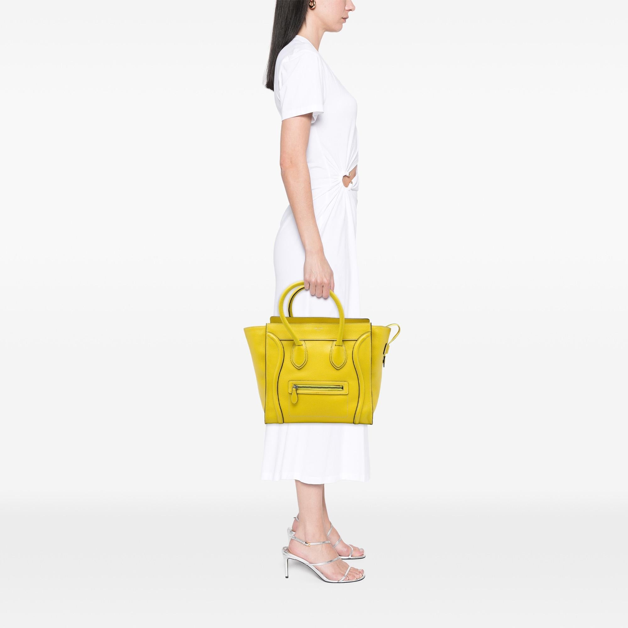 Celine Mini Calfskin Luggage Tote