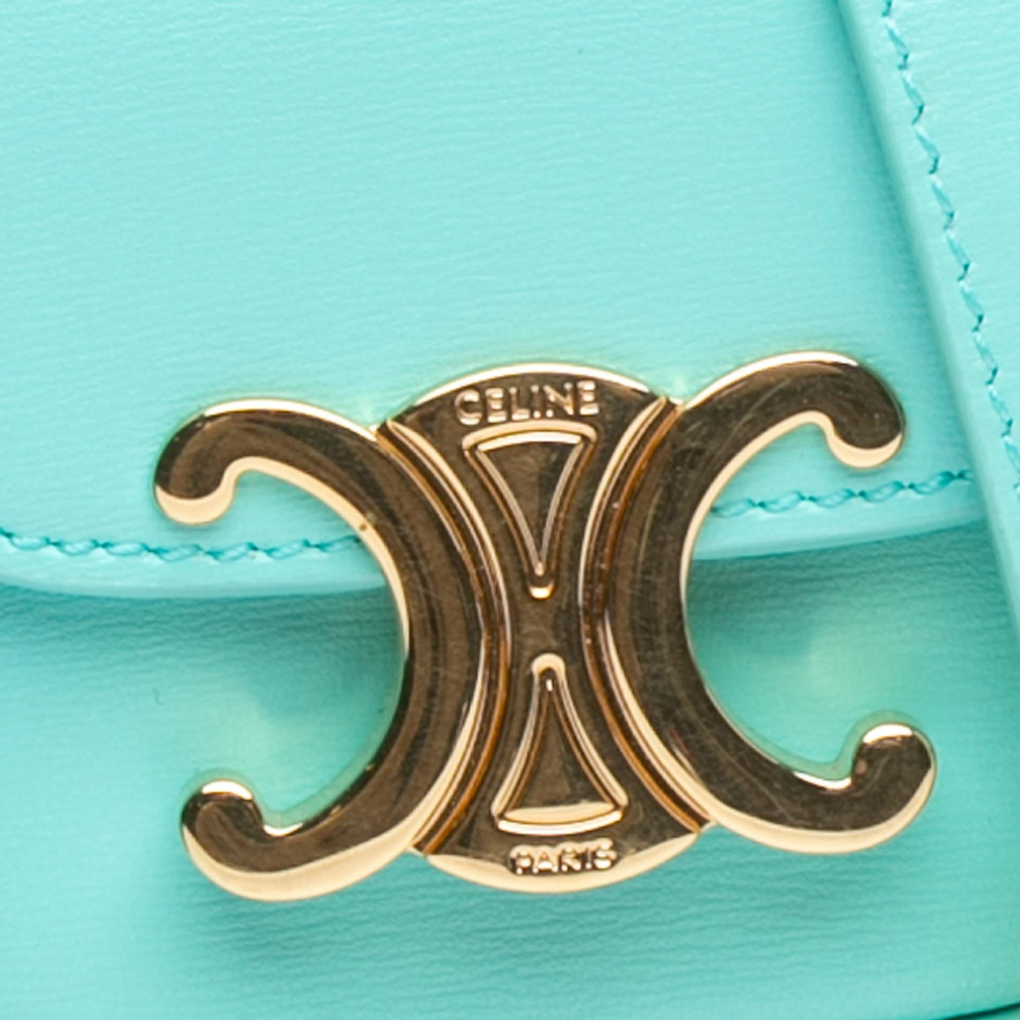 Celine Mini Calfskin Triomphe Crossbody