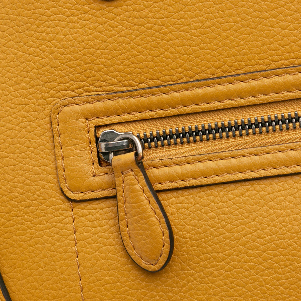 Celine Mini Drummed Calfskin Luggage Tote