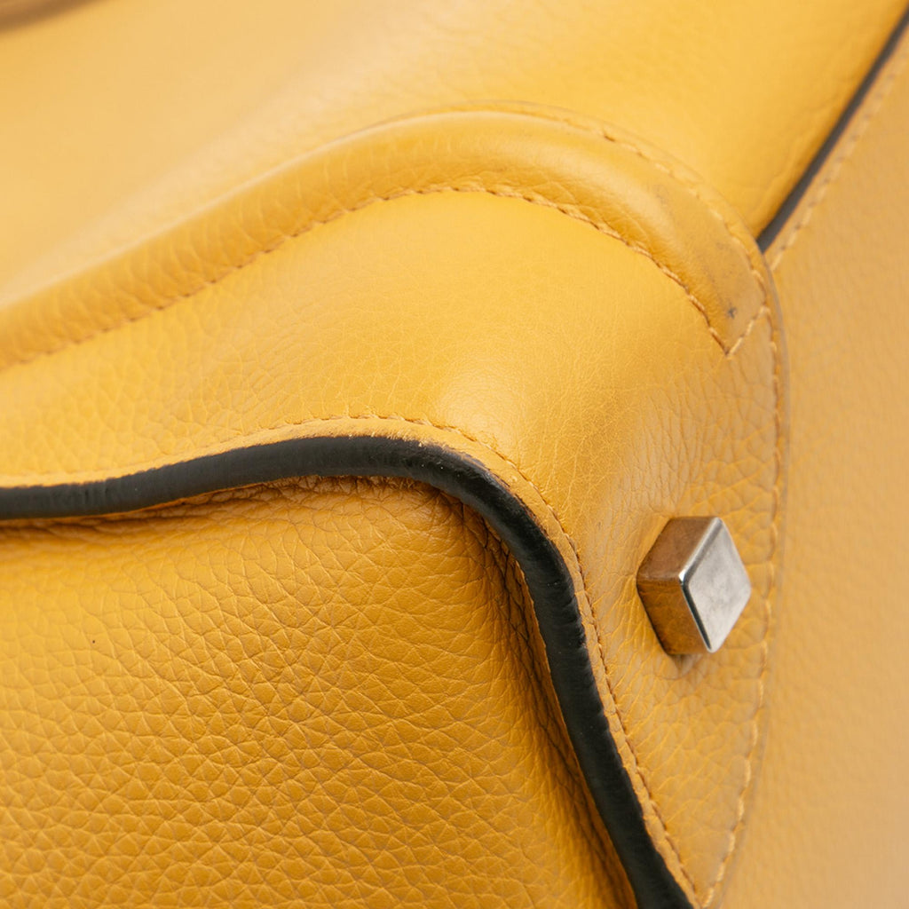 Celine Mini Drummed Calfskin Luggage Tote
