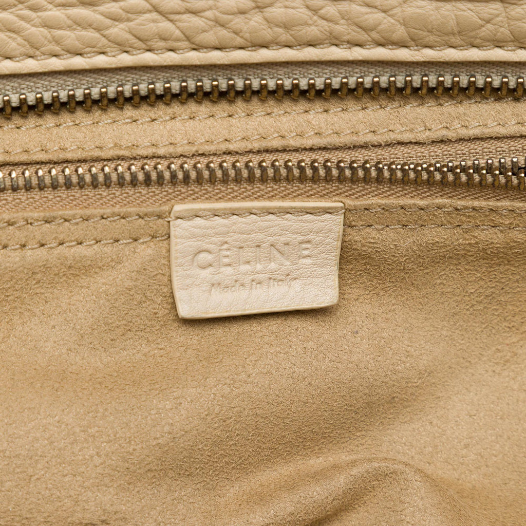 Celine Mini Drummed Calfskin Luggage Tote