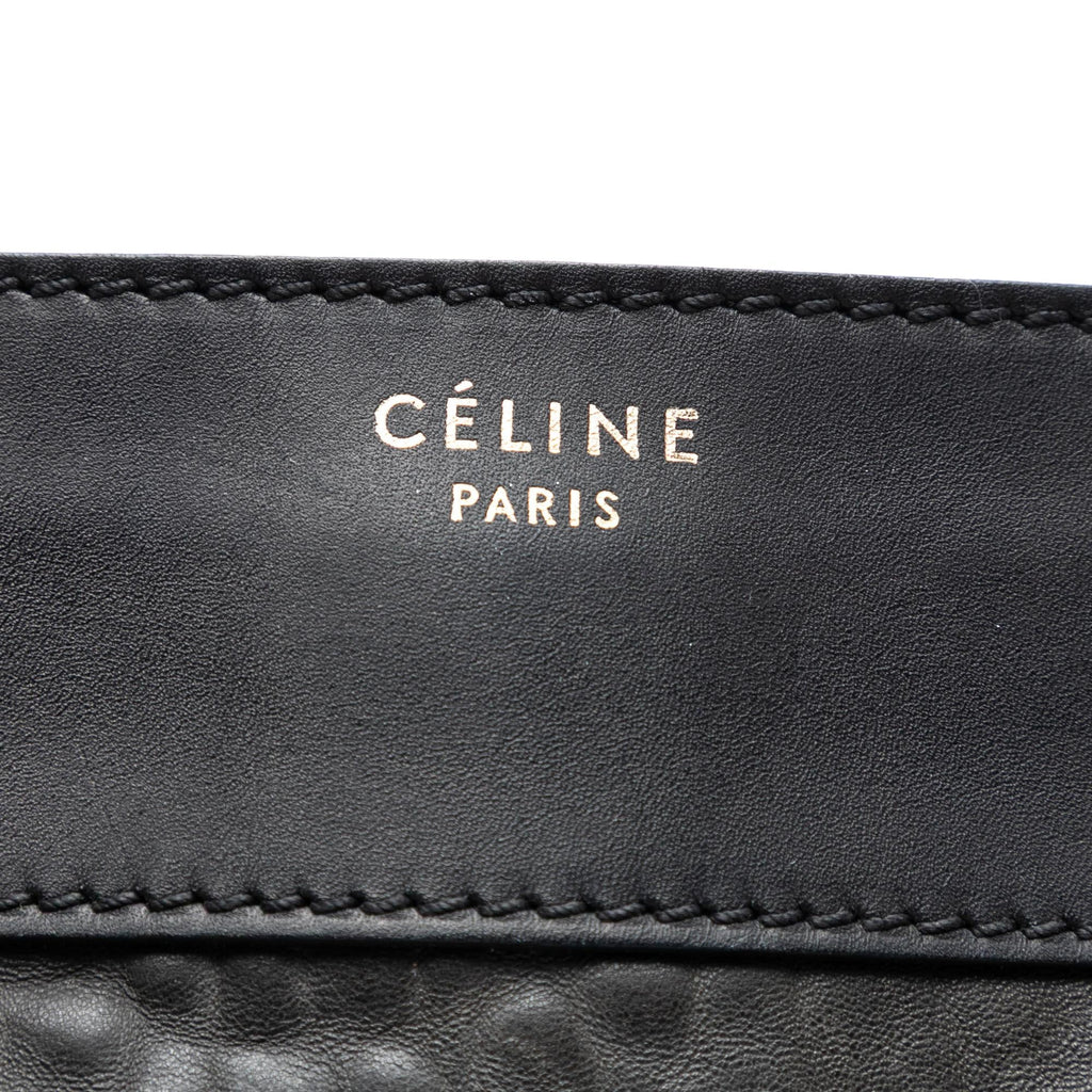Celine Mini Embossed Calfskin Luggage Tote