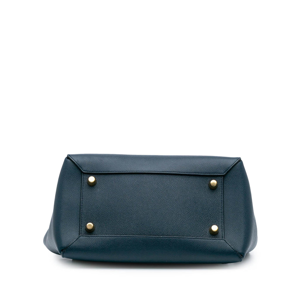 Celine Mini Grained Calfskin Belt Satchel