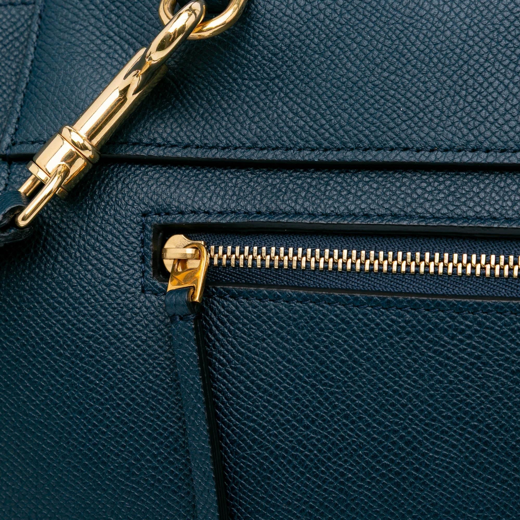 Celine Mini Grained Calfskin Belt Satchel