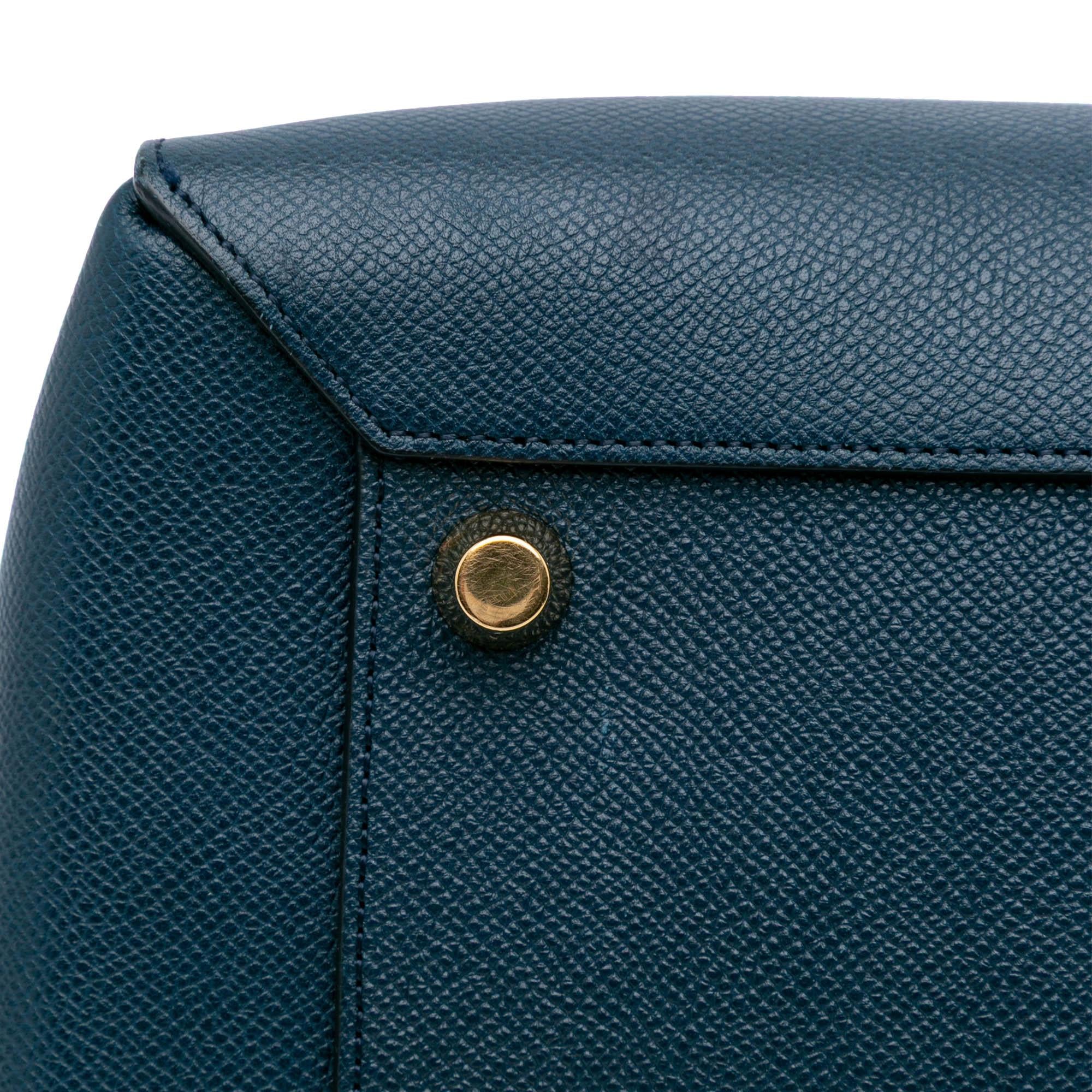 Celine Mini Grained Calfskin Belt Satchel