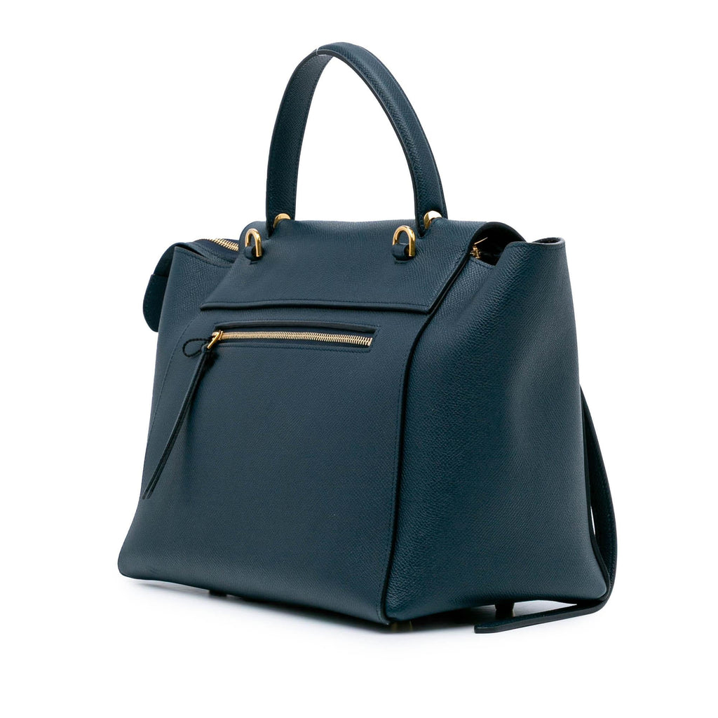 Celine Mini Grained Calfskin Belt Satchel