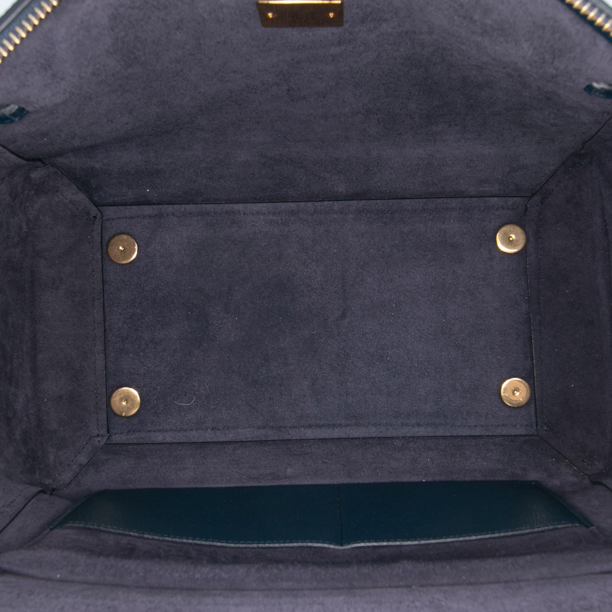 Celine Mini Grained Calfskin Belt Satchel