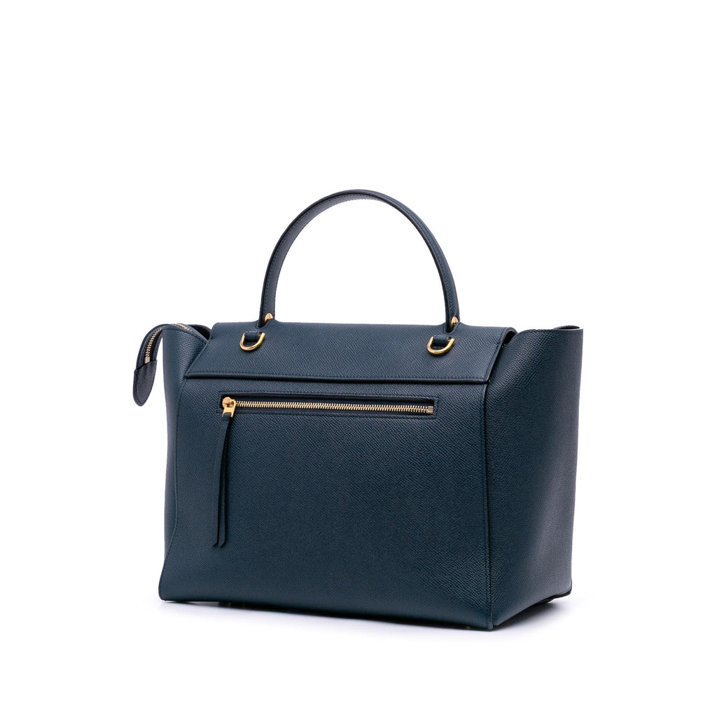 Celine Mini Grained Calfskin Belt Satchel