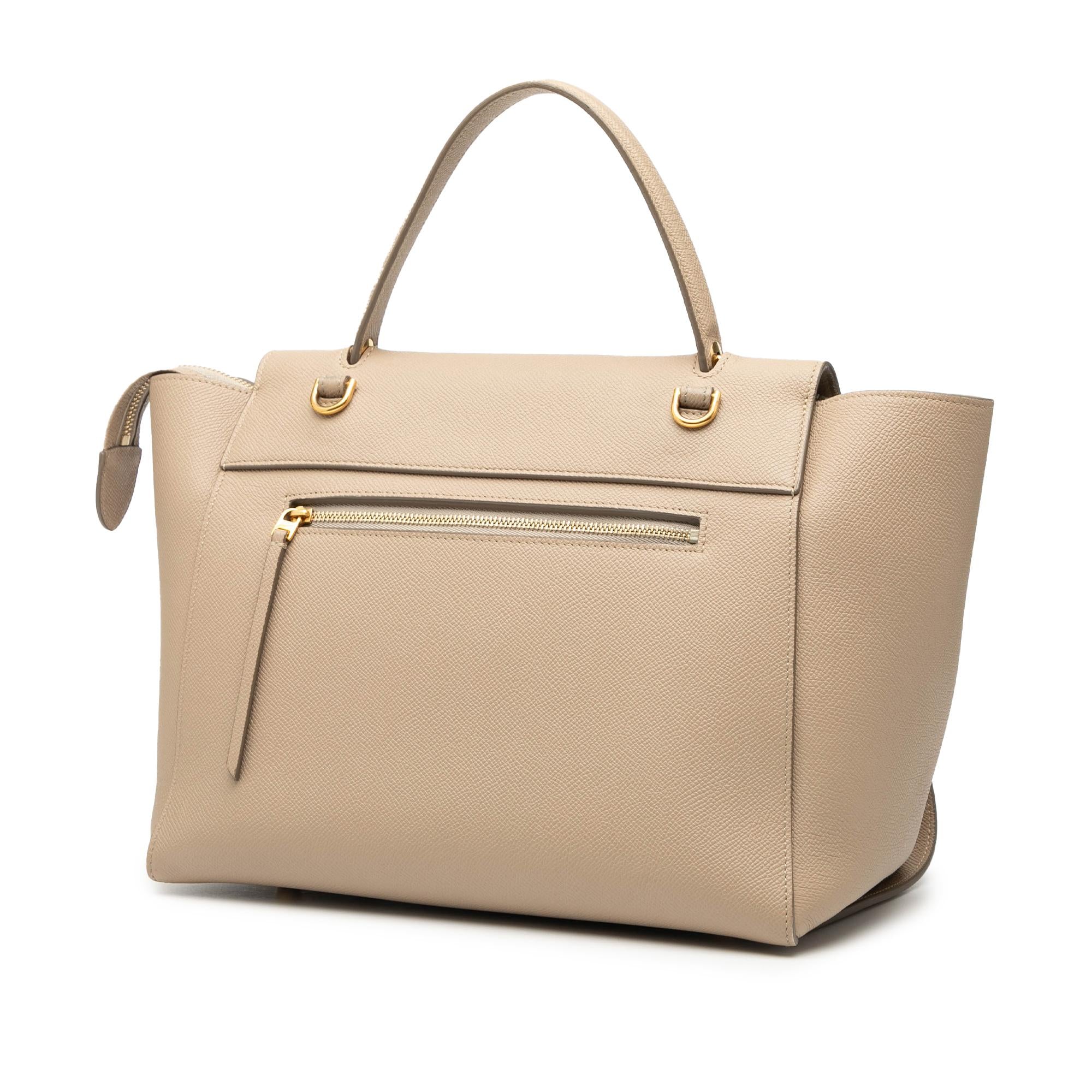 Celine Mini Grained Calfskin Belt Satchel