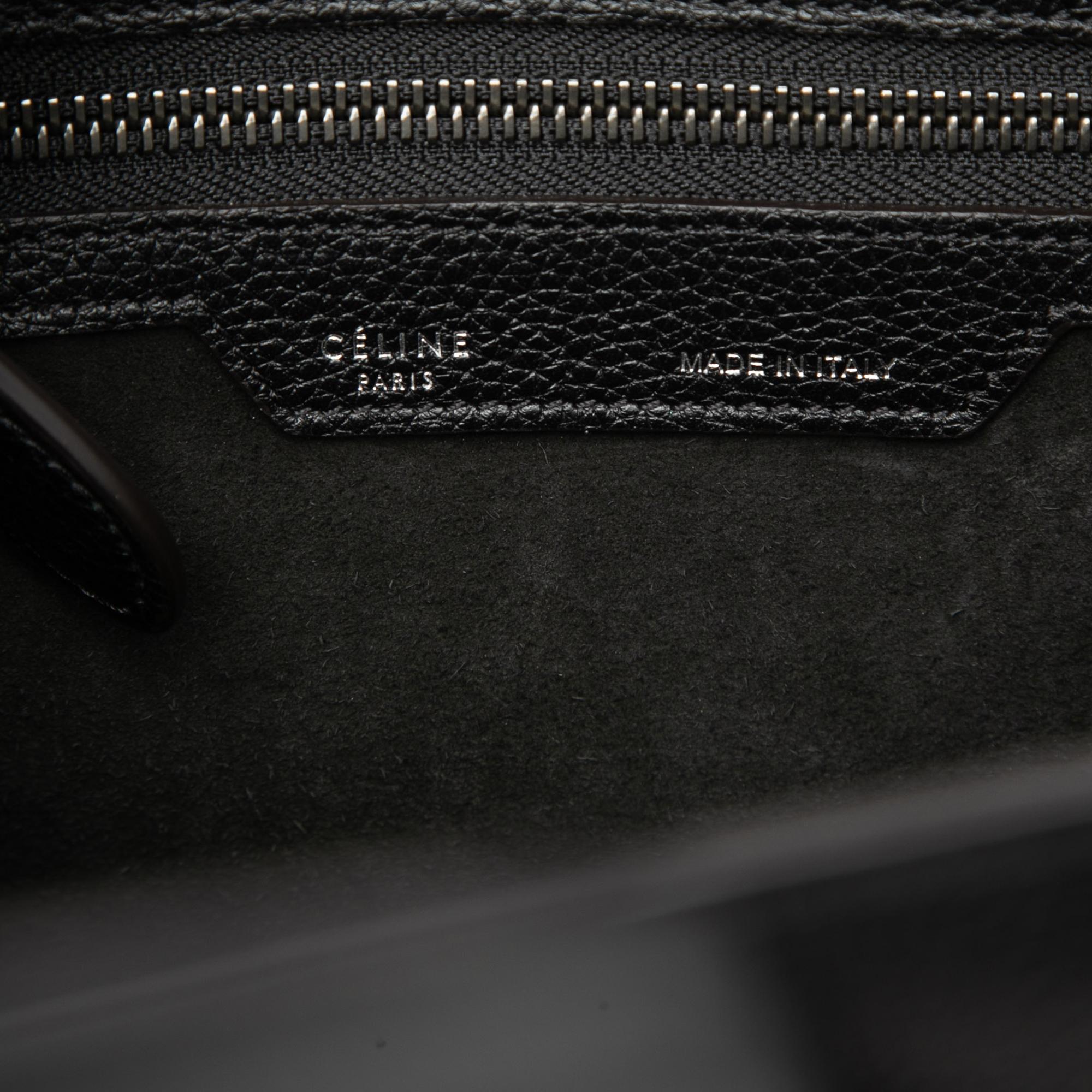 Celine Mini Grained Calfskin Luggage Tote